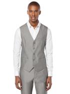 Perry Ellis Slim Fit Chambray Suit Vest
