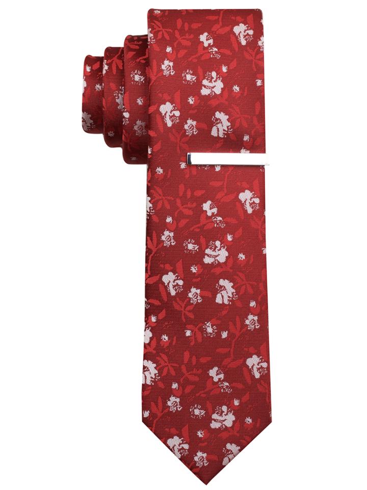 Perry Ellis Meeker Floral Slim Tie