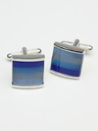 Perry Ellis Faded Skies Silver Cufflinks