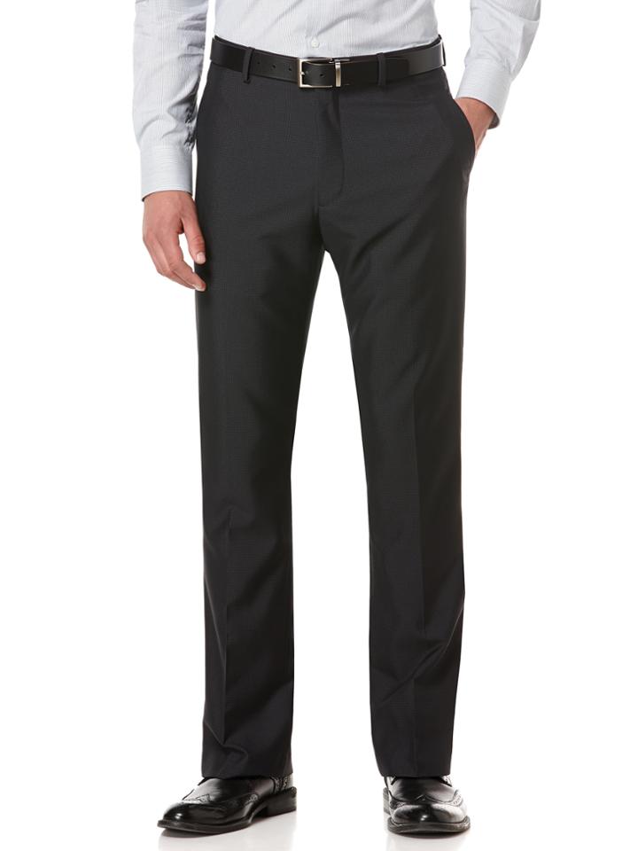 Perry Ellis Slim Fit Check Dress Pant