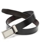 Perry Ellis Saturday Plaque Leather Belt