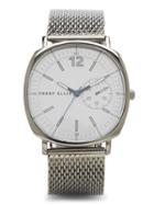 Perry Ellis Square Face Mesh Watch