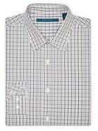 Perry Ellis Multi Color Dobby Check Shirt