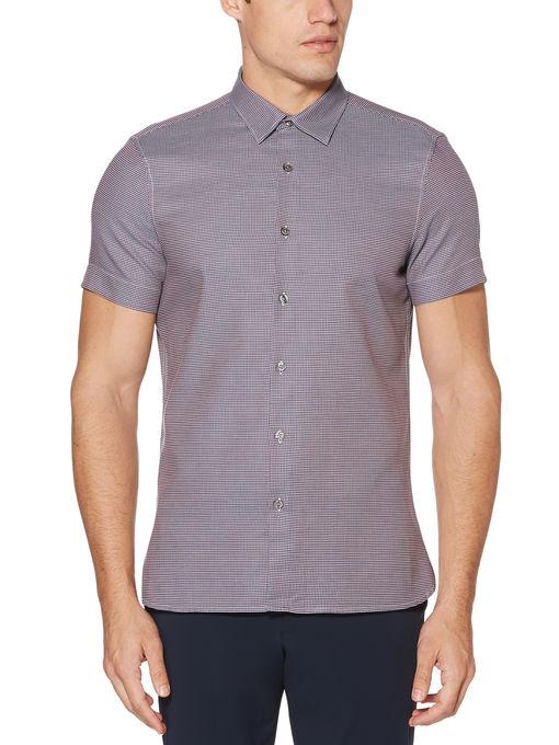 Perry Ellis Short Sleeve Dobby Shirt