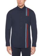 Perry Ellis Contrast Color Striped Shirt