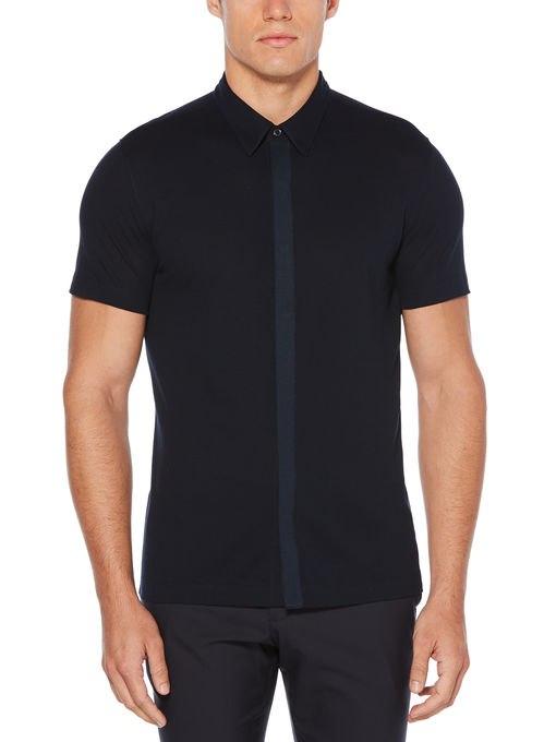 Perry Ellis Knit Button Down Shirt