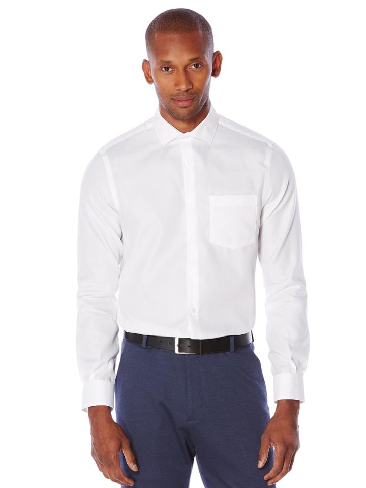 Perry Ellis Non-iron Textured Dobby Dot Shirt