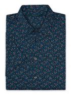 Perry Ellis Short Sleeve Multi Color Confetti Shirt