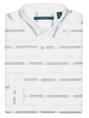 Perry Ellis Spaced Out Stripe Shirt