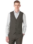 Perry Ellis Corded Twill Stripe 5 Button Suit Vest