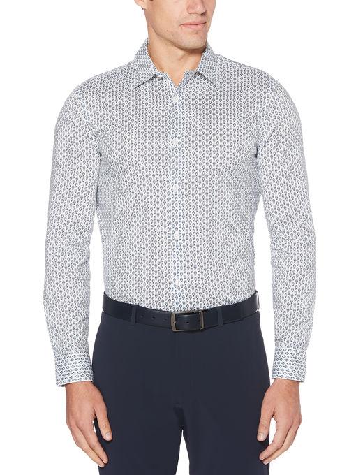 Perry Ellis Slim Fit Resist Spill Dot Shirt