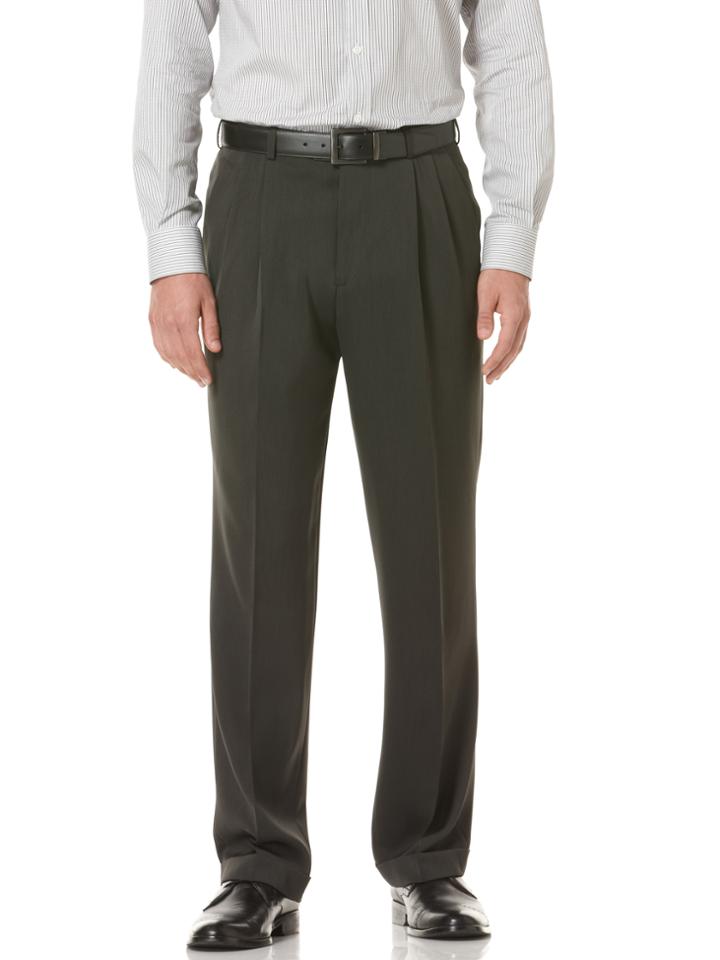 Perry Ellis Double Pleated Melange Portfolio Pant