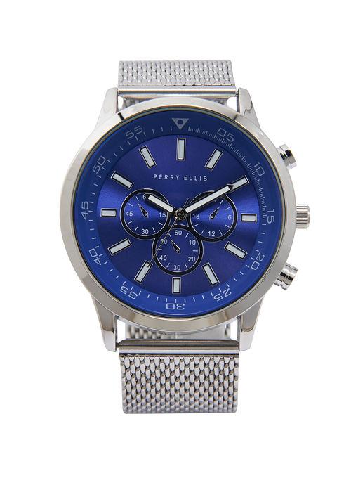 Perry Ellis Perry Ellis Portfolio Blue Mesh Watch