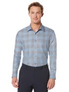 Perry Ellis Large Buffalo Check Heathered Shirt