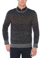 Perry Ellis Ombre Jacquard Crew Sweater