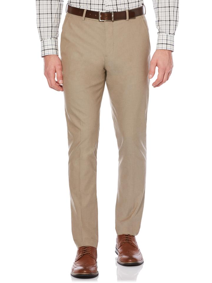 Perry Ellis Slim Fit Solid Tan Suit Pant