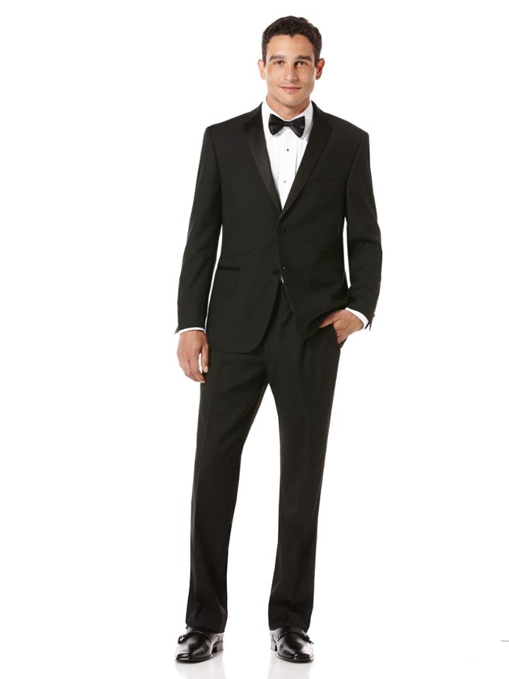 Perry Ellis Polyblend Notch Lapel Tuxedo