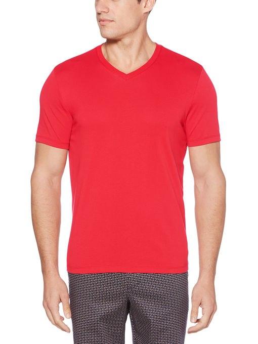 Perry Ellis Solid V-neck Tee