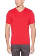 Perry Ellis Solid V-neck Tee