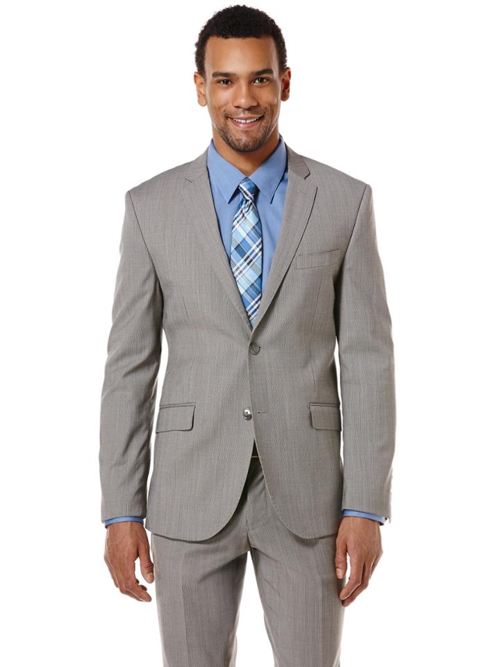 Perry Ellis Grey Stripe Suit Jacket