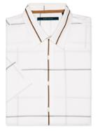 Perry Ellis Short Sleeve Window Pane Shirt