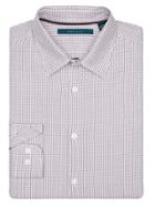 Perry Ellis Contrast Stitch Stripe Pattern Shirt