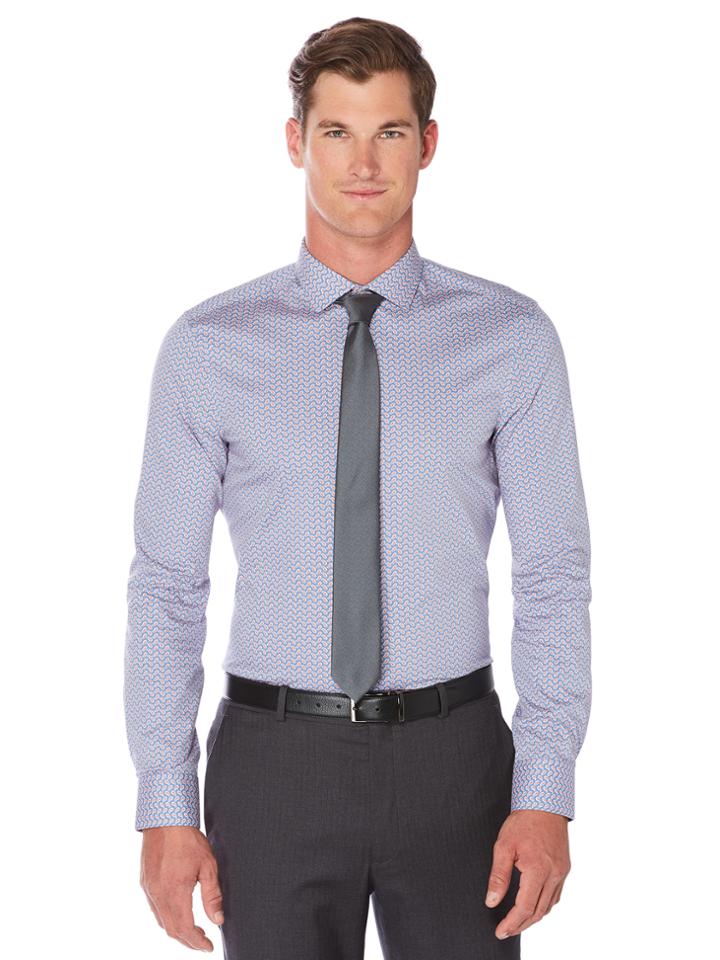 Perry Ellis Ultra Slim Mini Paisley Dress Shirt