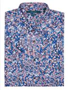 Perry Ellis Short Sleeve Slim Fit Floral Shirt