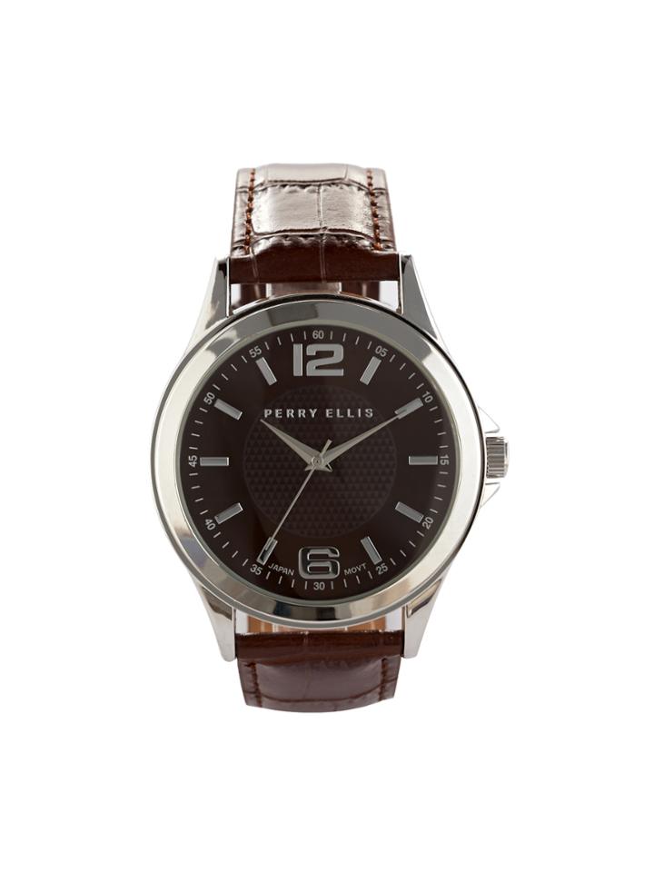 Perry Ellis Croc Strap Watch