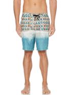 Perry Ellis Beach Scene Print Boardshort