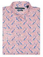 Perry Ellis Short Sleeve Paisley Button-down Shirt