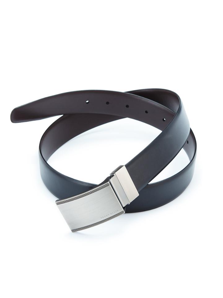 Perry Ellis Engraved Plaque Belt