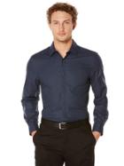 Perry Ellis Non-iron Iridescent Tiny Diamond Shirt