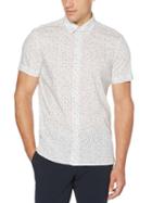 Perry Ellis Slim Fit Geo Print Stretch Shirt