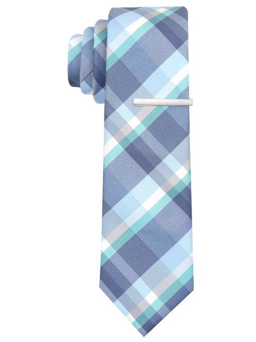 Perry Ellis Slim Picerni Plaid Tie