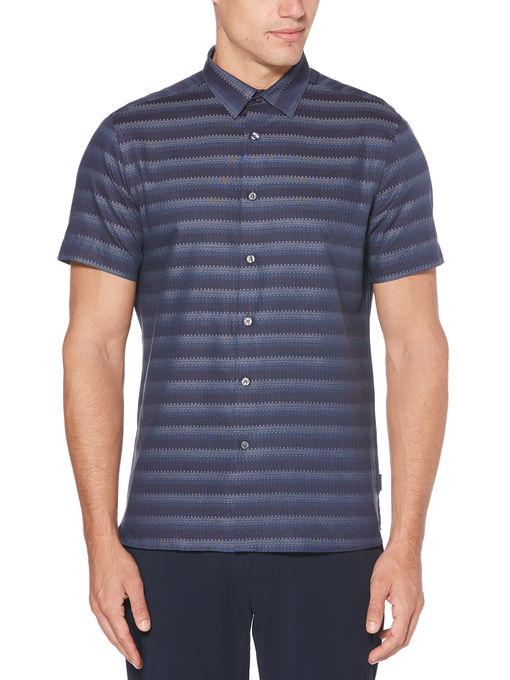 Perry Ellis Dobby Zig Zag Shirt