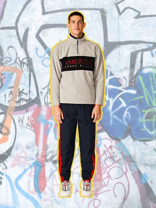 Perry Ellis 1/4 Zip Fleece Pullover