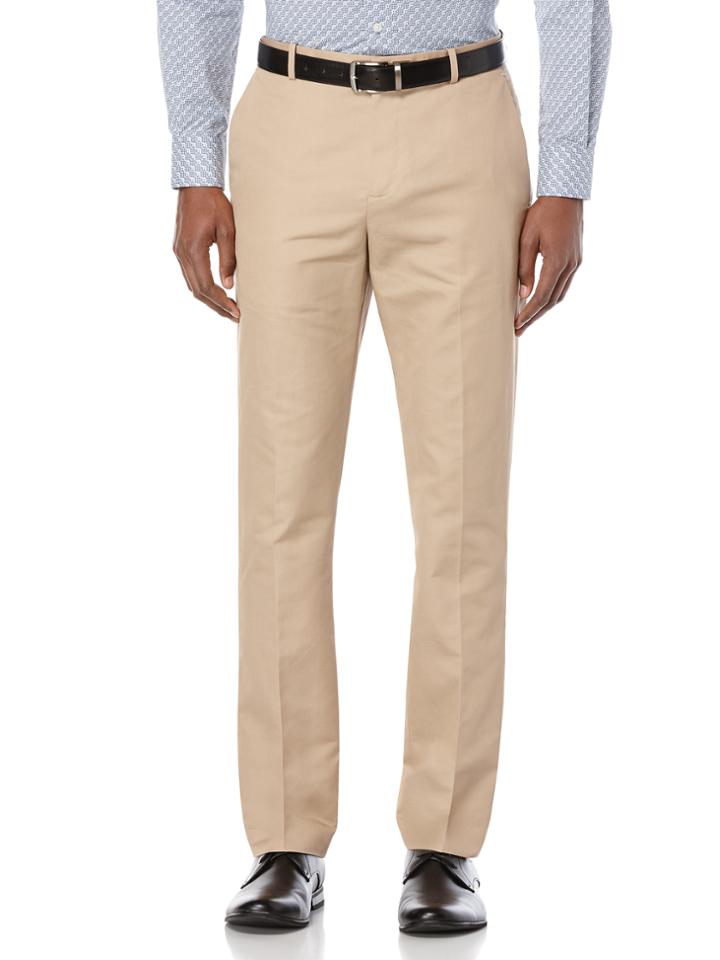 Perry Ellis Slim Fit Slub Linen Suit Pant