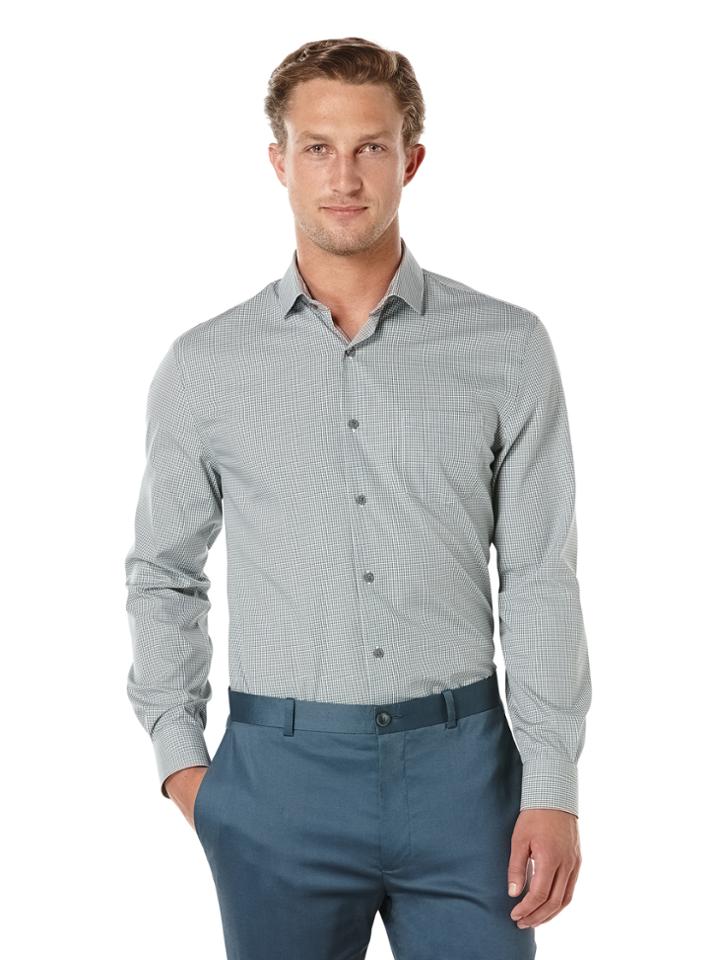 Perry Ellis Non-iron Micro Check Shirt