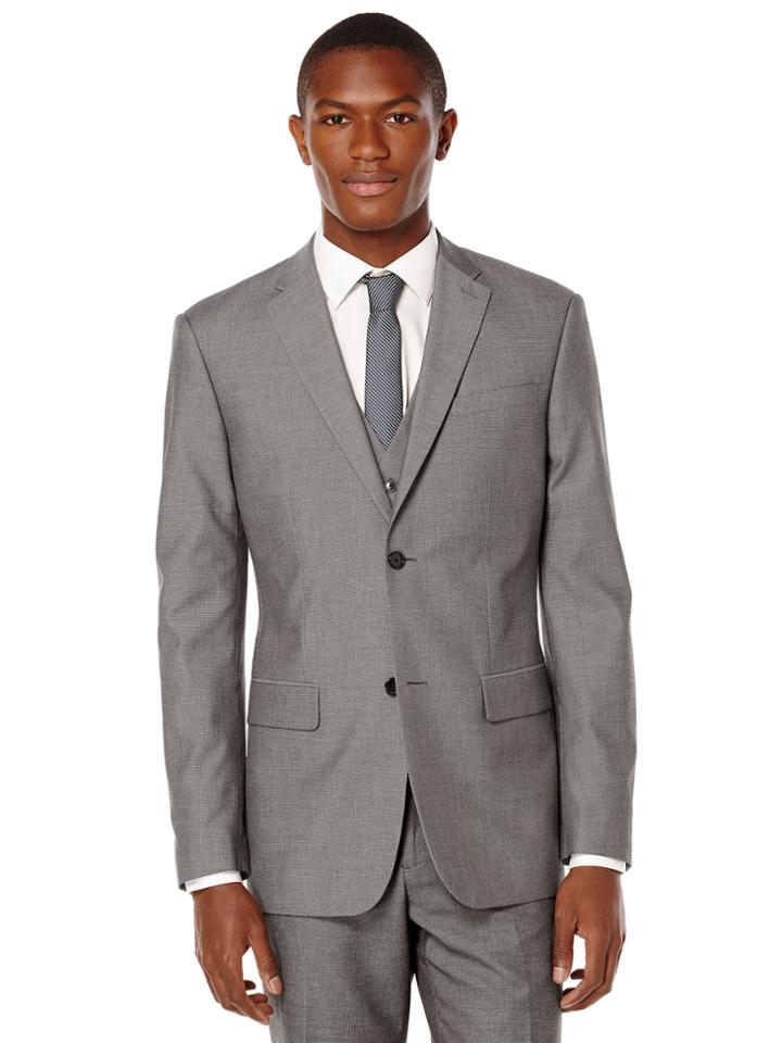 Perry Ellis Regular Fit Birdseye Suit Jacket
