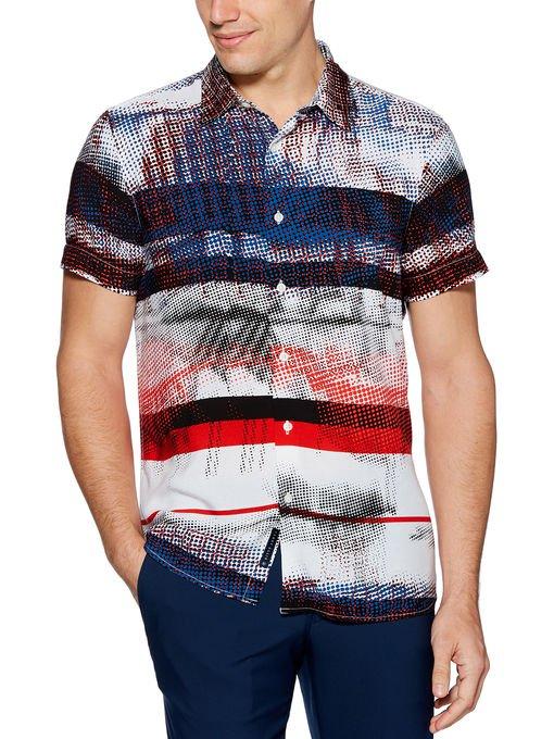Perry Ellis Graffiti Stripe Soft Shirt
