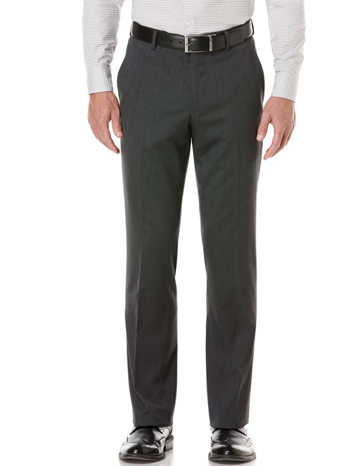 Perry Ellis Modern Fit Charcoal Solid Suit Pant