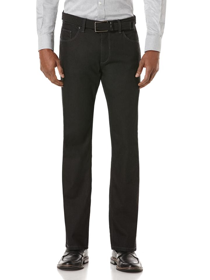 Perry Ellis Dark Rinse Slim Pleated Jean