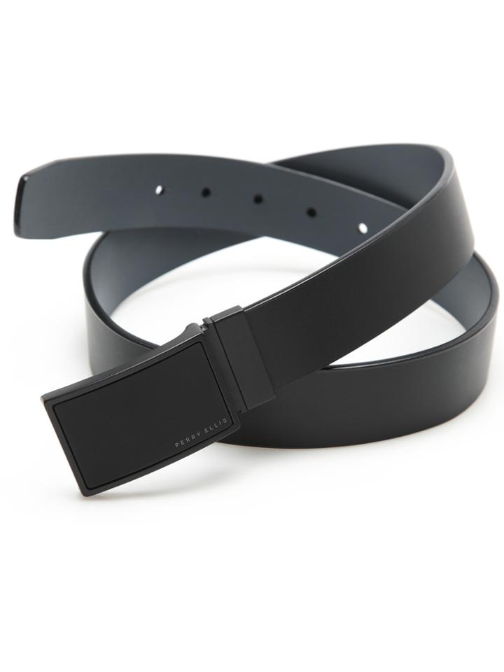 Perry Ellis Coating Leather Belt