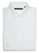 Perry Ellis Roll Sleeve Linen Chambray Shirt