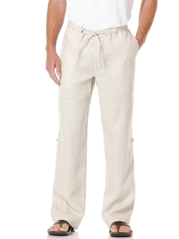 Perry Ellis Linen Drawstring Pant