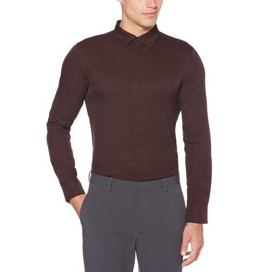 Perry Ellis Slim Fit Solid Twill Shirt