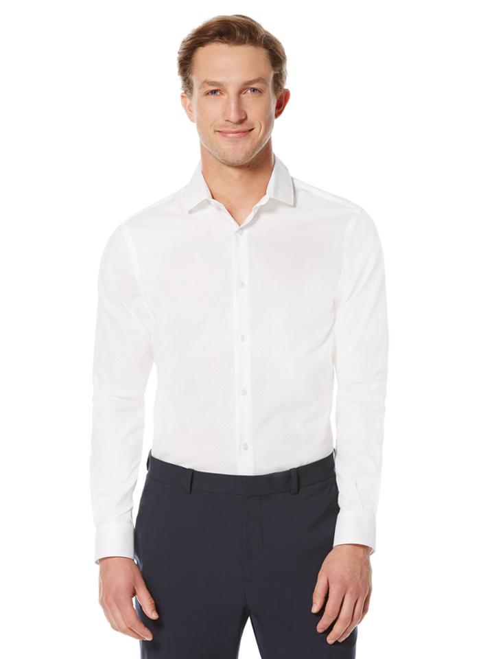 Perry Ellis Non-iron Solid Dobby Shirt