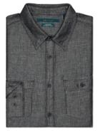Perry Ellis Solid Double Pocket Shirt