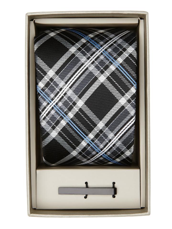 Perry Ellis Thorton Plaid Tie Box